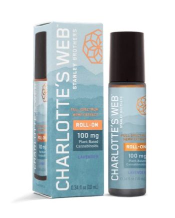 Charlotte's Web CBD Roll-on bottle and box