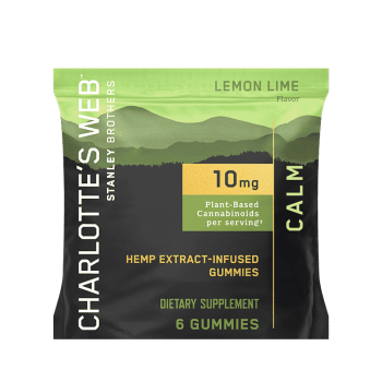 Charlotte’s Web Organic CBD Gummies – Calm Sample Pack Calm Gummy 6ct Front copy | Savage Cabbage