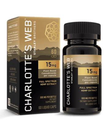 Charlotte’s Web 900mg Organic Full Spectrum CBD Capsules Capsule 60ct 15mg Beauty Original front | Savage Cabbage