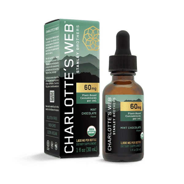 Charlotte’s Web 1800mg (6%) Organic Full Spectrum CBD Oil – 30ml Tincture 30ml 60mg Beauty MintChocolate front 1 | Savage Cabbage