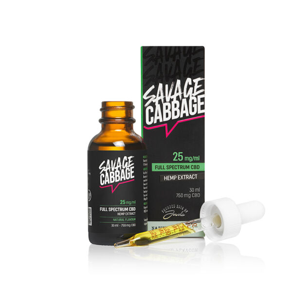 Savage Cabbage 2.5% Full Spectrum CBD Oil 061 25mg 30ml PP 3 copy | Savage Cabbage