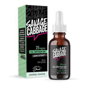 img savage cabbage 25mg ml 2 5 full spectrum cbd oil featured product | Savage Cabbage